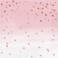 16 Rosy Blossom Servietten 33cm