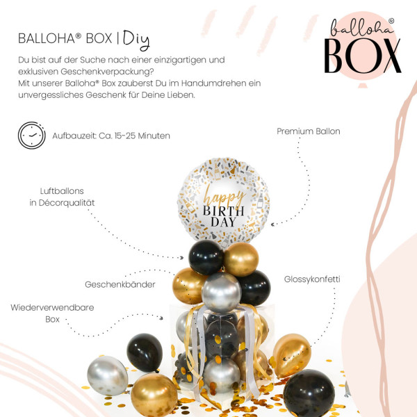 Balloha Geschenkbox DIY Hello Happy Birthday XL 3