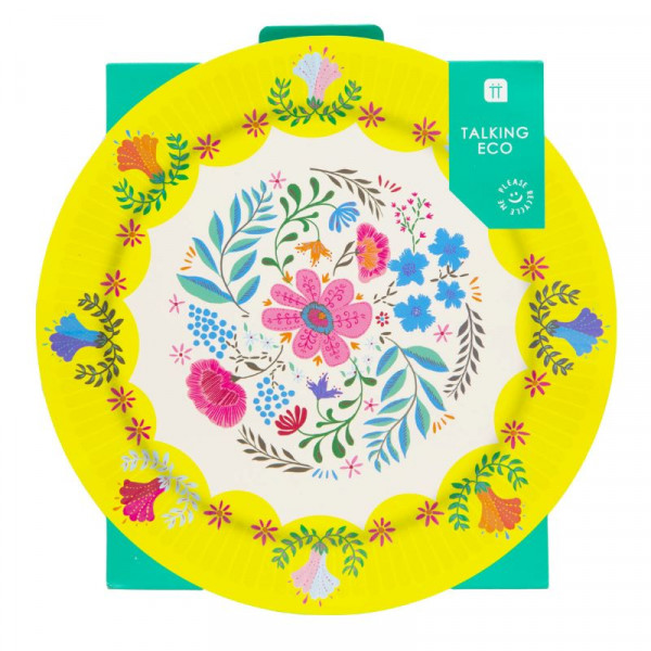 12 Eco Mexican Fiesta Teller 23cm 5