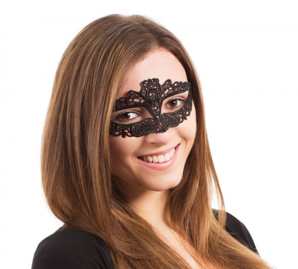 Elegante Augenmaske Schwarz