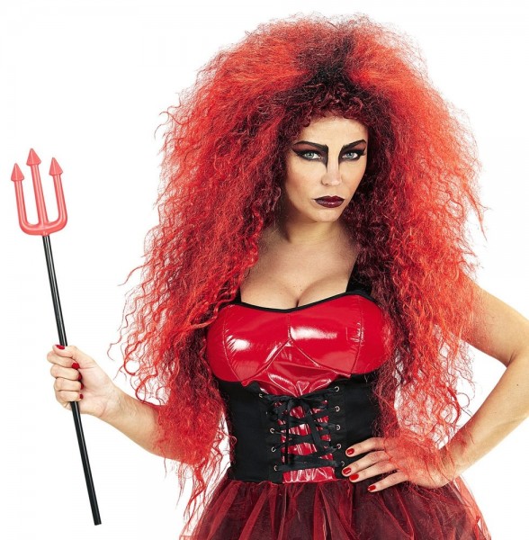 Gigantisk Red Devil Wig 2