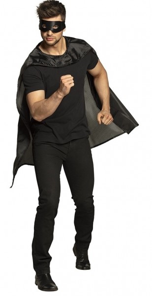 Superhelden Verkleidungsset schwarz 3