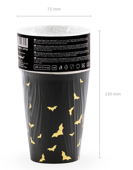 6 Be Scary Pappbecher 220ml 7