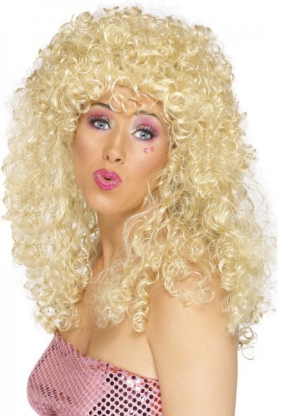 Blonde 80er Jahre Boogie Perücke