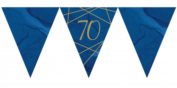 Luxurious 70th Birthday Wimpelkette 3,7m