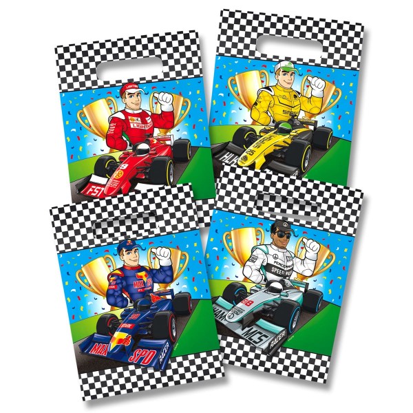 8 Geschenktüten Rennwagen