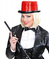 Pailletten Zylinder Rot