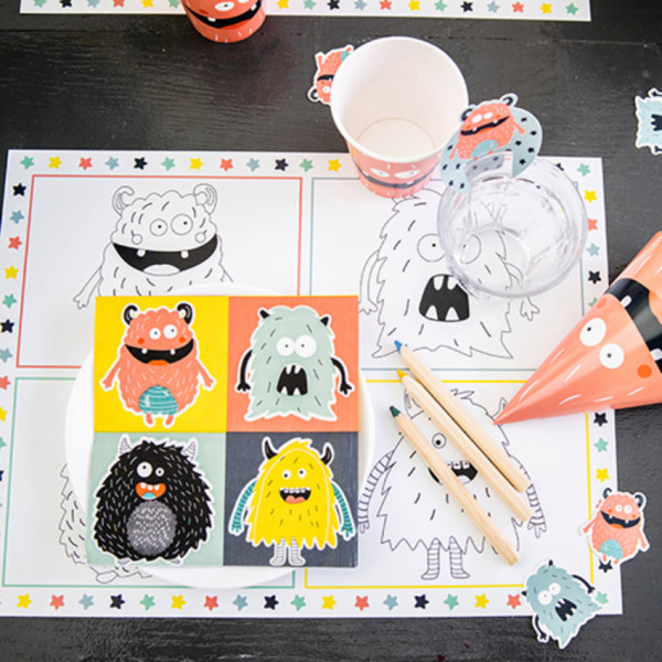 6 Monster Festival Tischsets 2