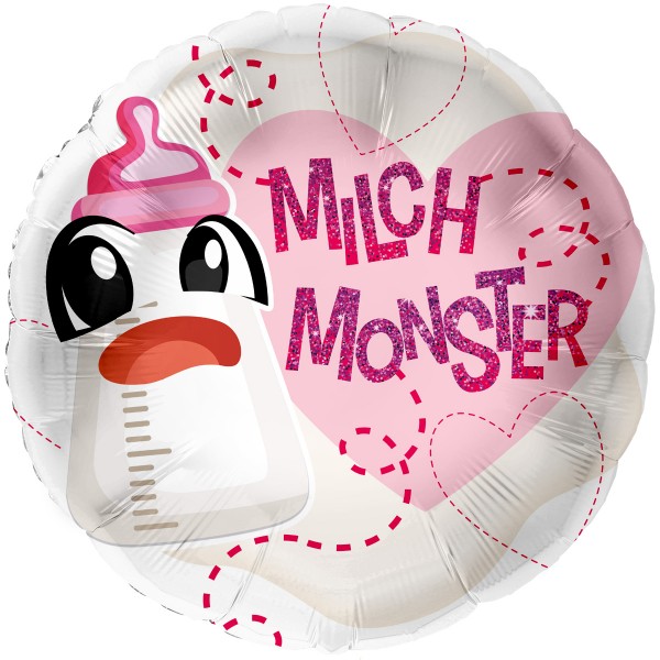 Folienballon Girl Milchmonster 45cm