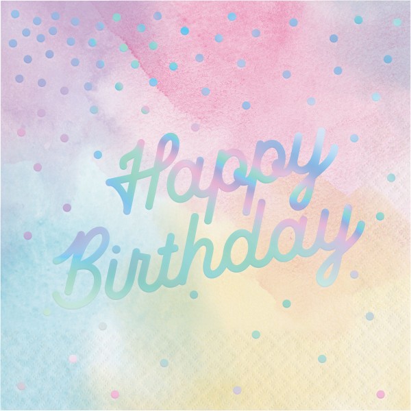 16 Fairyland Birthday Servietten 33cm