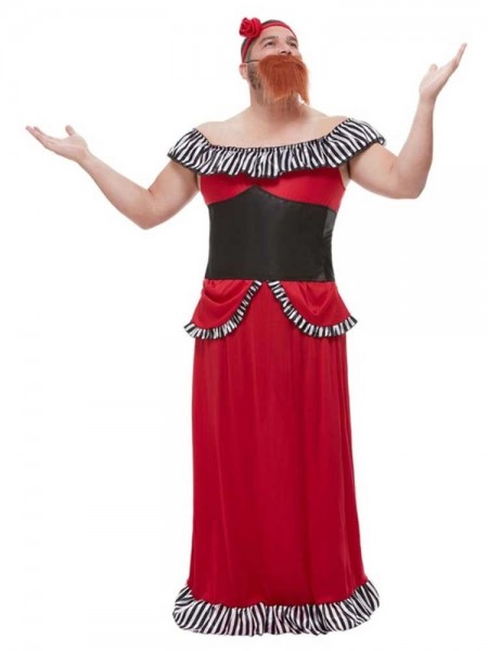 Bärtige Frau Freakshow Herrenkostüm