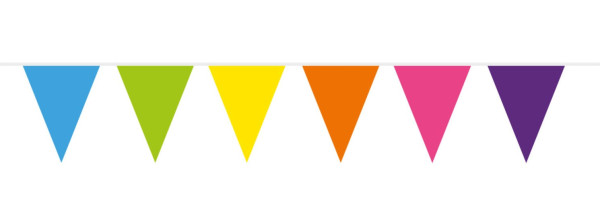 XXL Wimpelkette bunt 10m