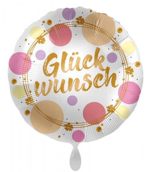 Glückwunsch Folienballon Happy Dots 71cm
