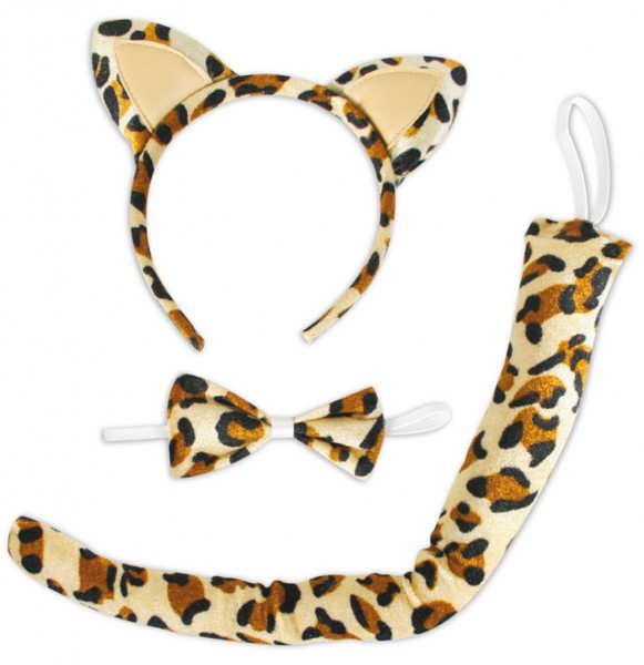 Leoparden Kostüm Set 3 Teilig