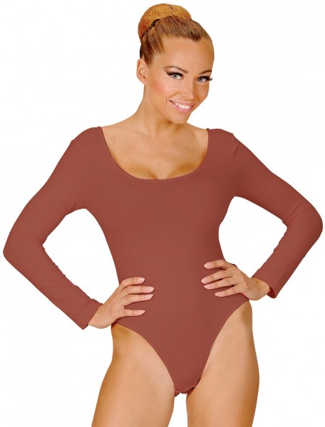 Klassischer Body Für Damen Braun