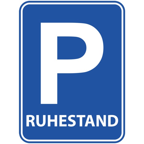 Ruhestand Verkehrsschild Wandbild
