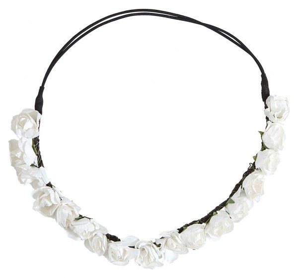 Weißes Blumen Haarband