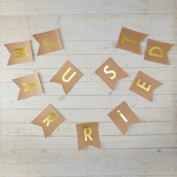 Just Married Wimpelkette 3m