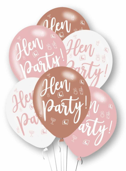 6 Rosa Junggesellinnenabschied Ballons