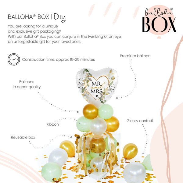 Balloha Geschenkbox DIY Mr. & Mrs. Botanical XL 3