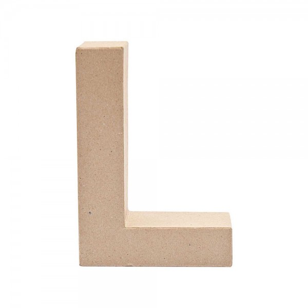 Buchstabe L aus Pappmaché 17,5cm