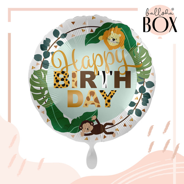 Balloha Geschenkbox DIY Jungle Friends Birthday XL