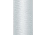 Tüll Stoff Luna grau 9m x 30cm