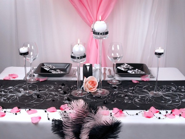 Schwarzer Organza Campanula 9m x 36cm 3