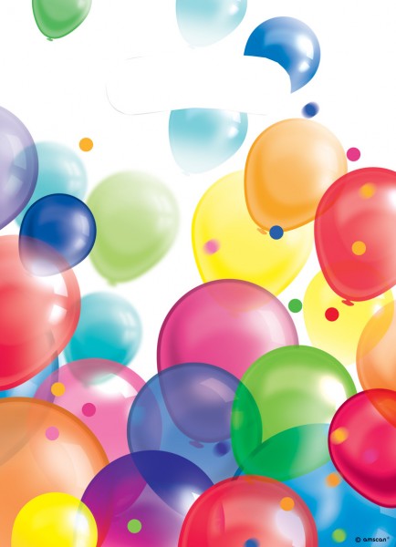 8 Ballon Carnival Geschenktüten