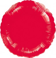 Runder Folienballon rot 45cm