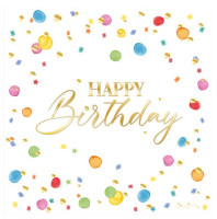 16 buntes Spektakel Eco Servietten