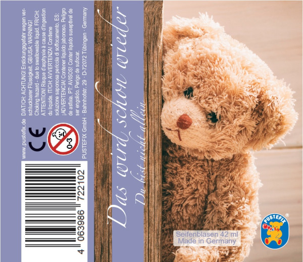 Teddy Trostpflaster Seifenblasen 42ml