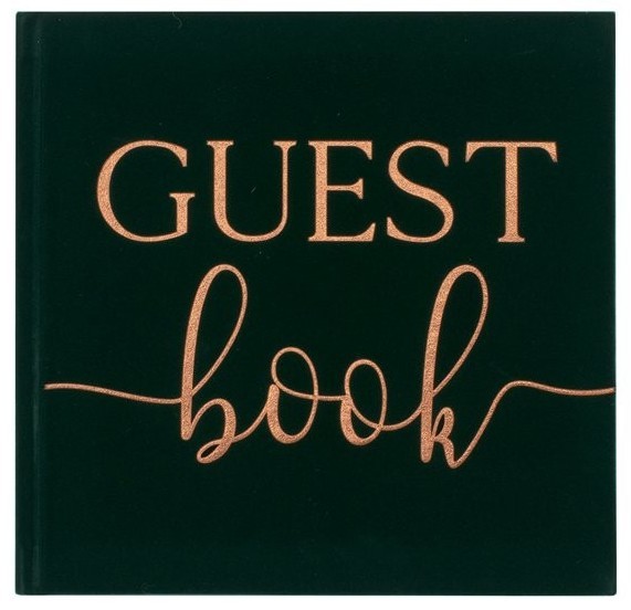 Best Day Samt Gästebuch grün