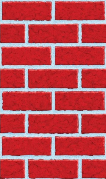 Backstein Mauer Wandkulisse 12,1 x 1,2m