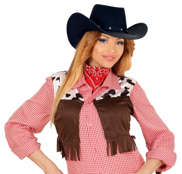 Nieten Cowboyhut Schwarz