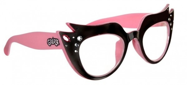 Rosa Grease Brille