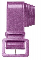 Strahlender Glitter Gürtel Lila