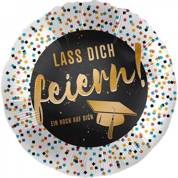 Abschluss Folienballon Lass dich feiern 46cm