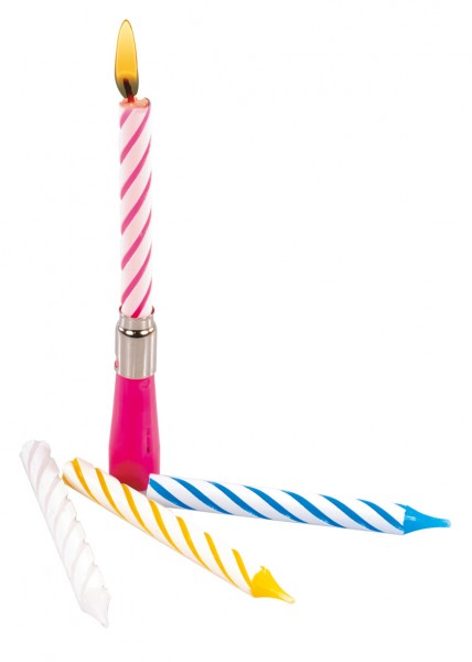 Singende Geburtstags-Tortenkerze Happy Birthday Bunt