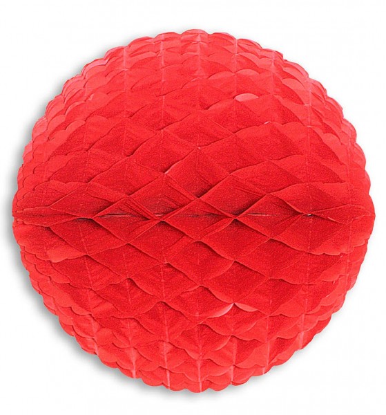 Roter Papier Wabenball 33cm
