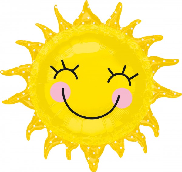 Happy Sun Folienballon 74 x 71cm