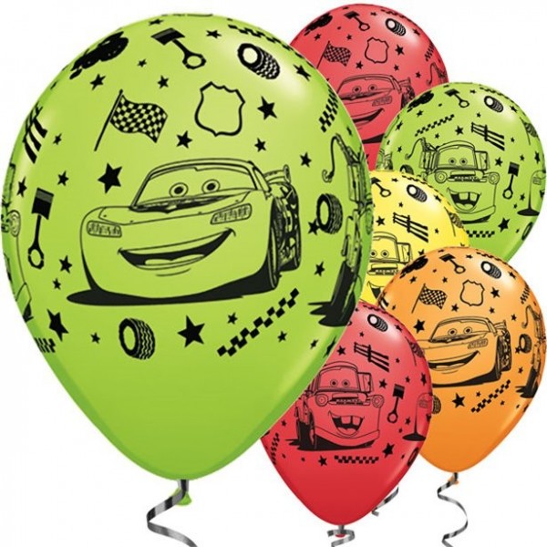 25 Cars Racing Friends Luftballons 28cm