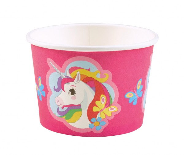 8 Einhorn Rainbow Sparkle Eisbecher