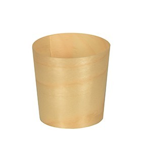 50 Holz Fingerfood Dip Schalen 4,5 x 4,5cm