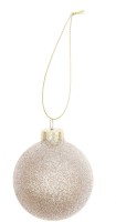 Goldene Glaskugel Miss Sparkle 6cm