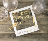 Foto Booth Set Best Wedding