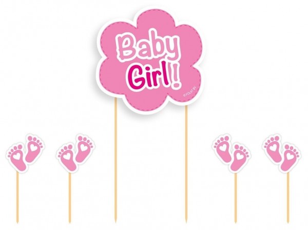 Rosa Muffinstecker Baby Girl