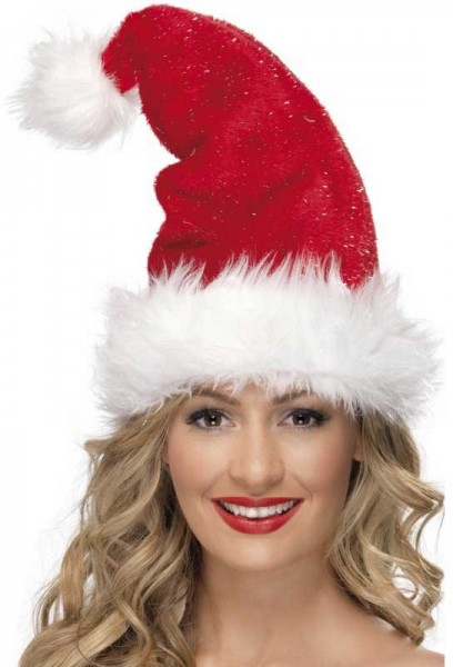 Flauschige Christmas Bommel Mütze