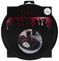 Vorschau: 8 Bloody Black Pappteller 25cm