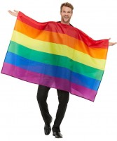 Regenbogen Poncho für Erwachsene